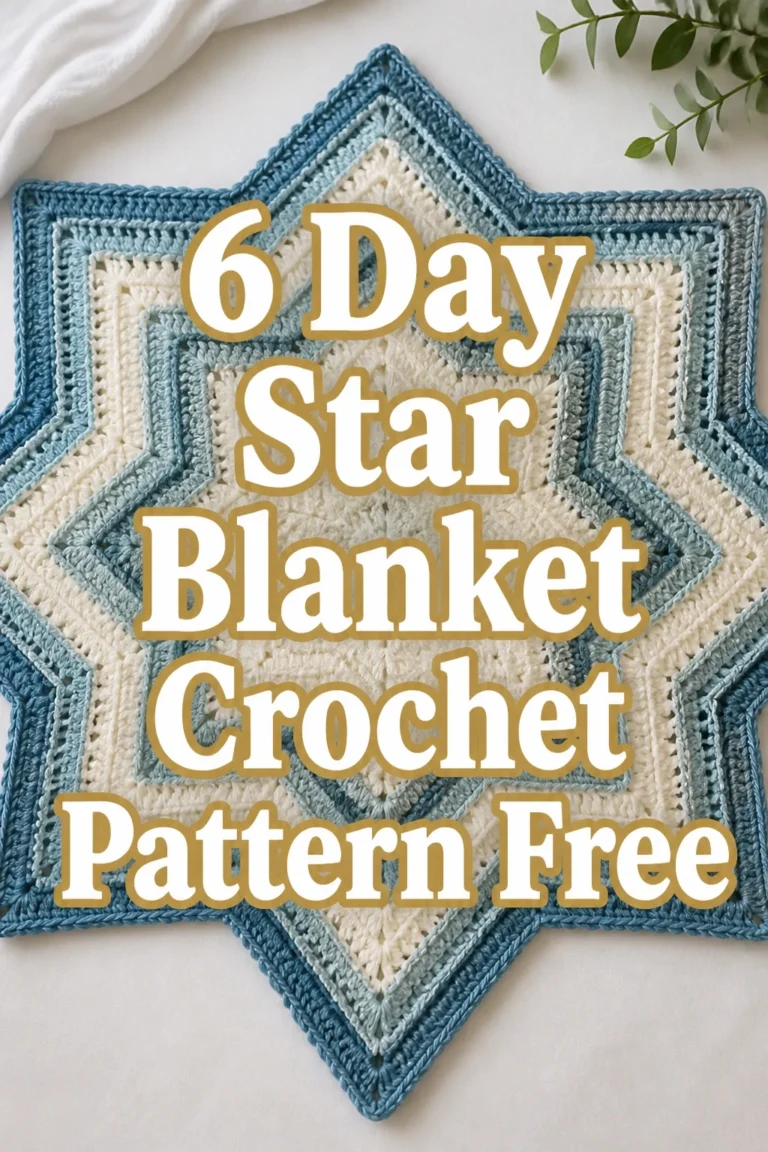 6 Day Star Blanket Crochet Pattern Free