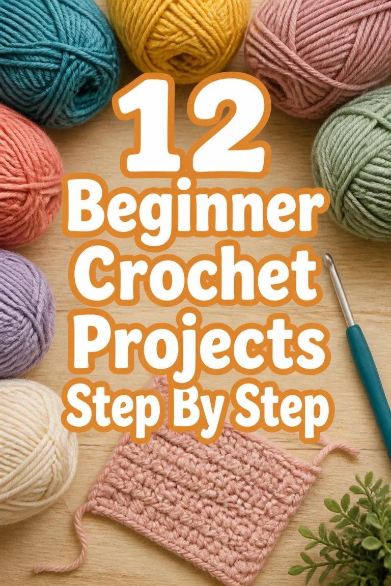 12 Beginner Crochet Projects Step By Step
