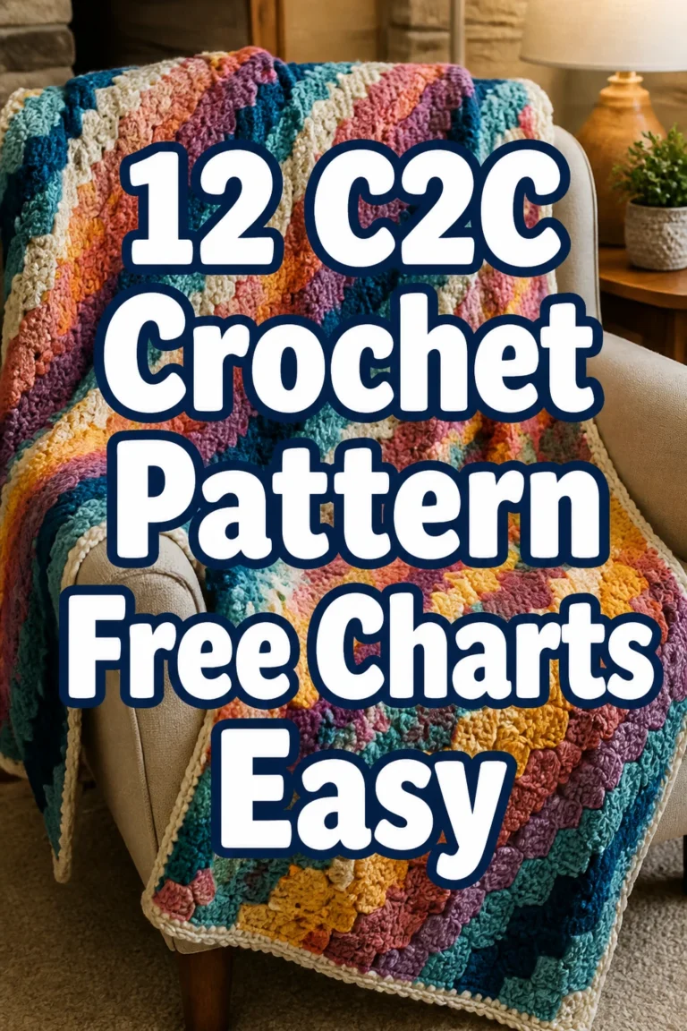12 C2C Crochet Pattern Free Charts Easy