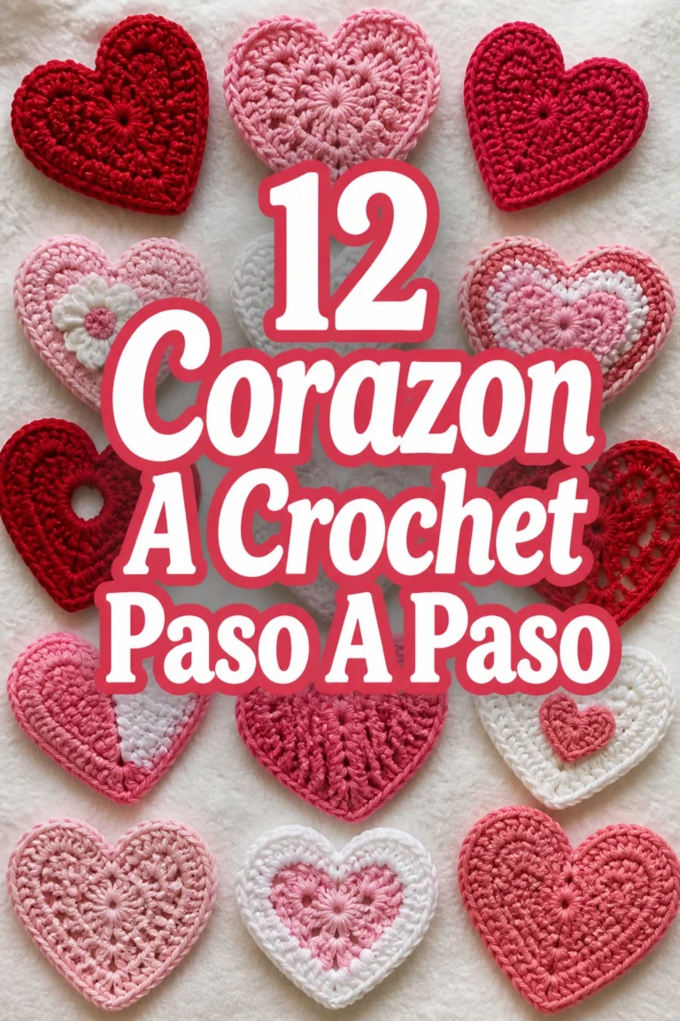 12 Corazon A Crochet Paso A Paso