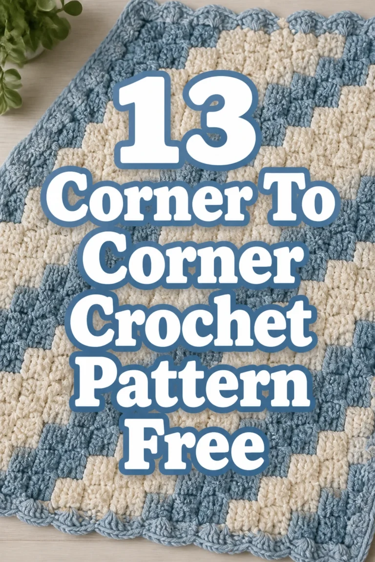 13 Corner To Corner Crochet Pattern Free