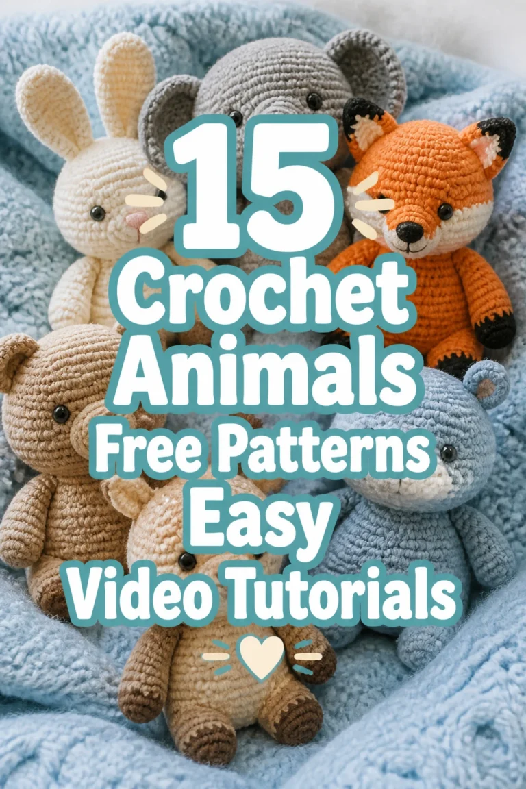 15 Crochet Animals Free Patterns Easy Video Tutorials