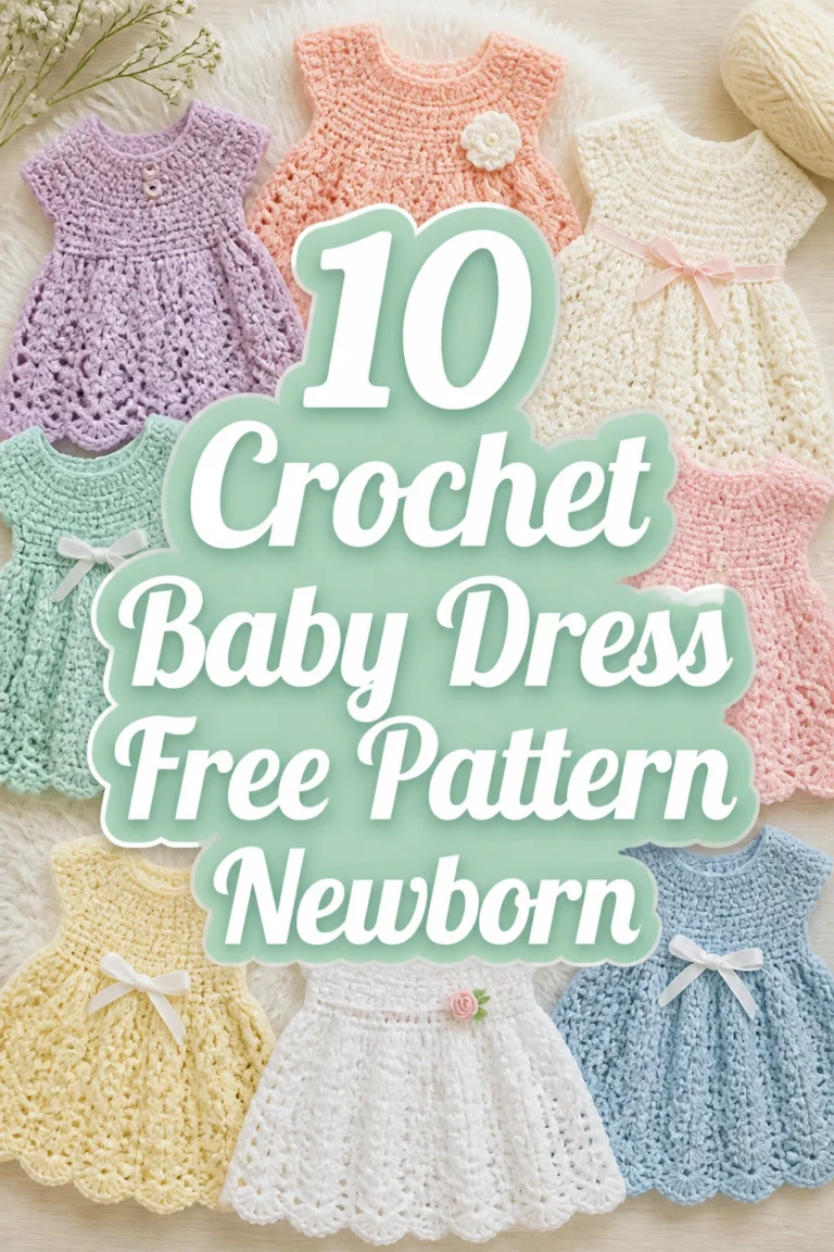 10 Crochet Baby Dress Free Pattern Newborn