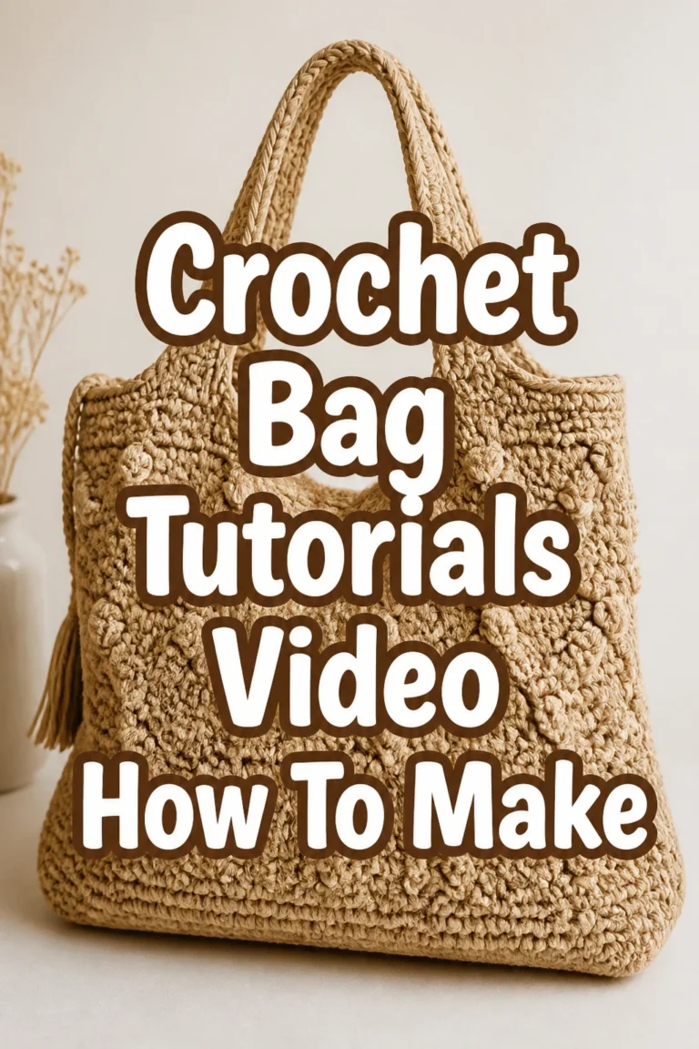 Crochet Bag Tutorials Video How To Make