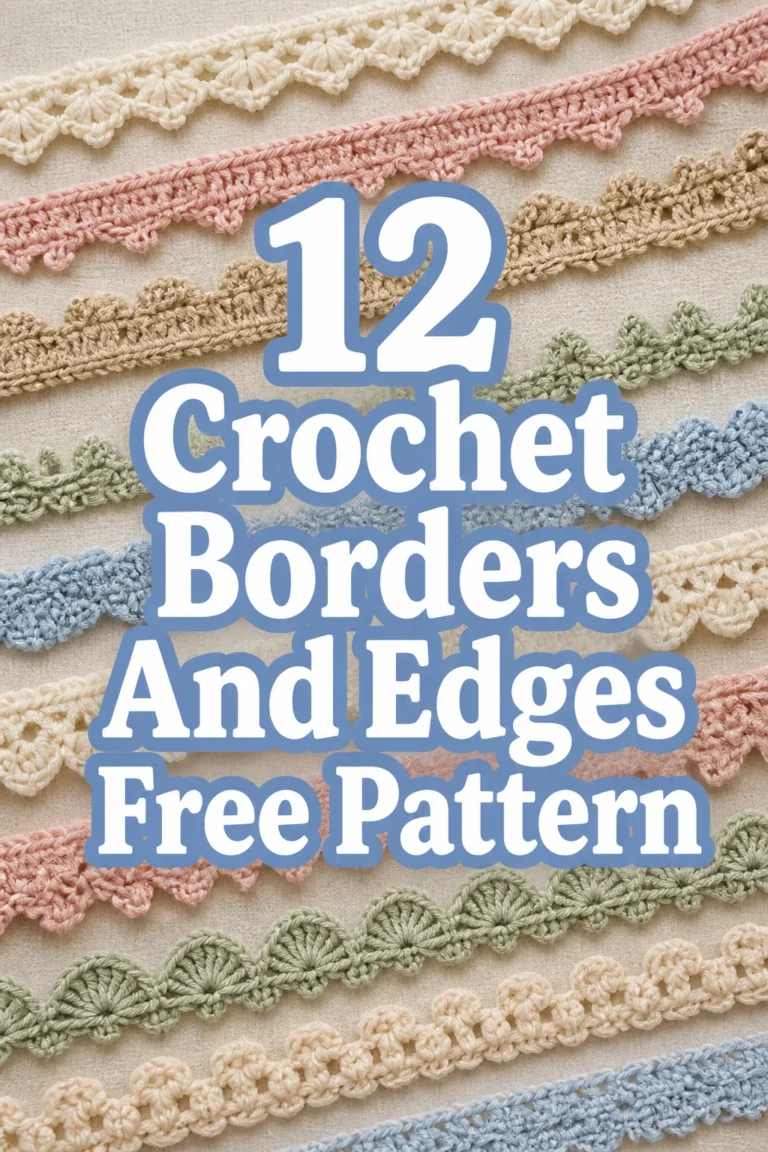 12 Crochet Borders And Edges Free Pattern