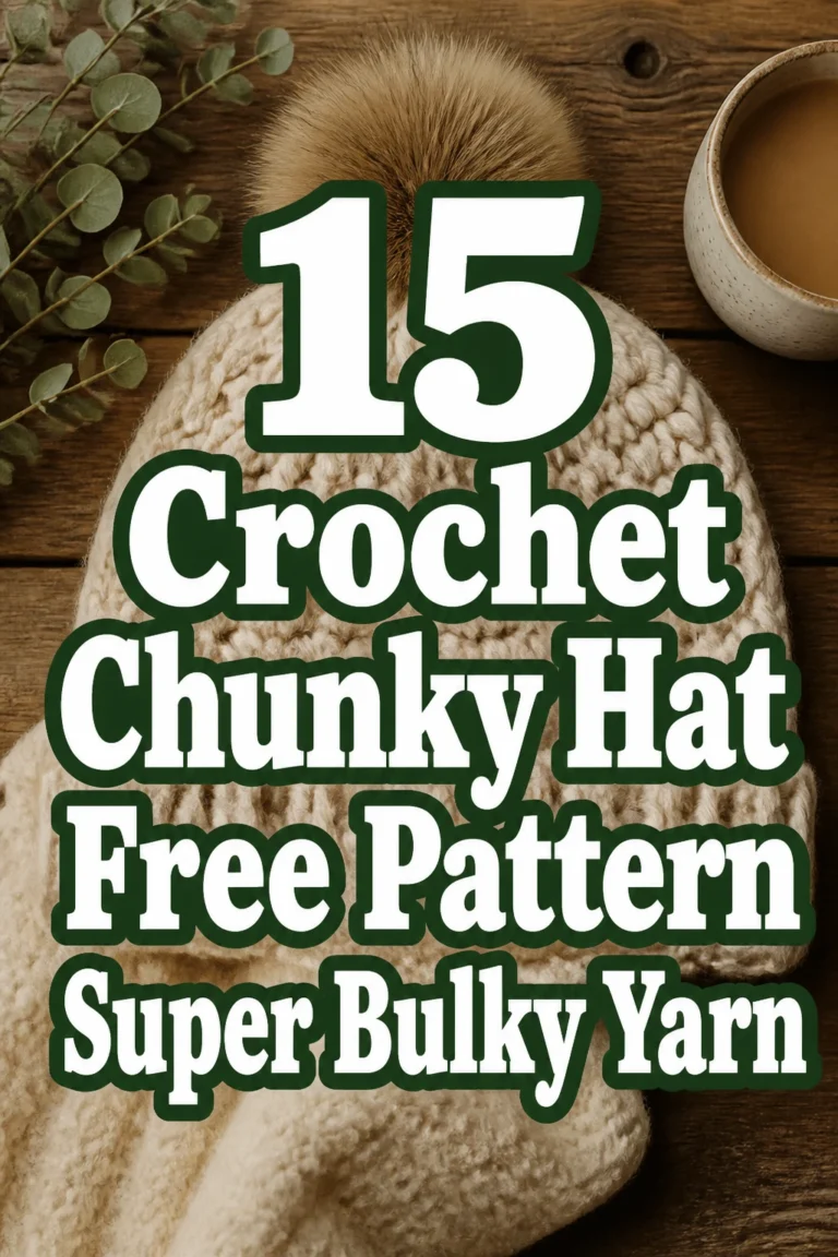 15 Crochet Chunky Hat Free Pattern Super Bulky Yarn