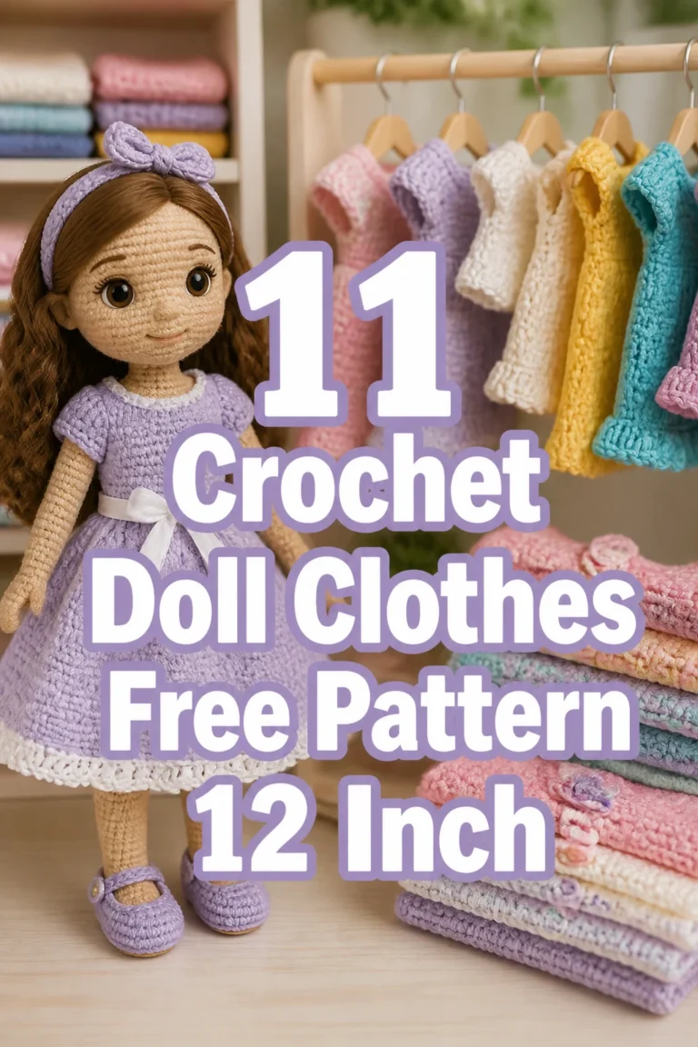 11 Crochet Doll Clothes Free Pattern 12 Inch