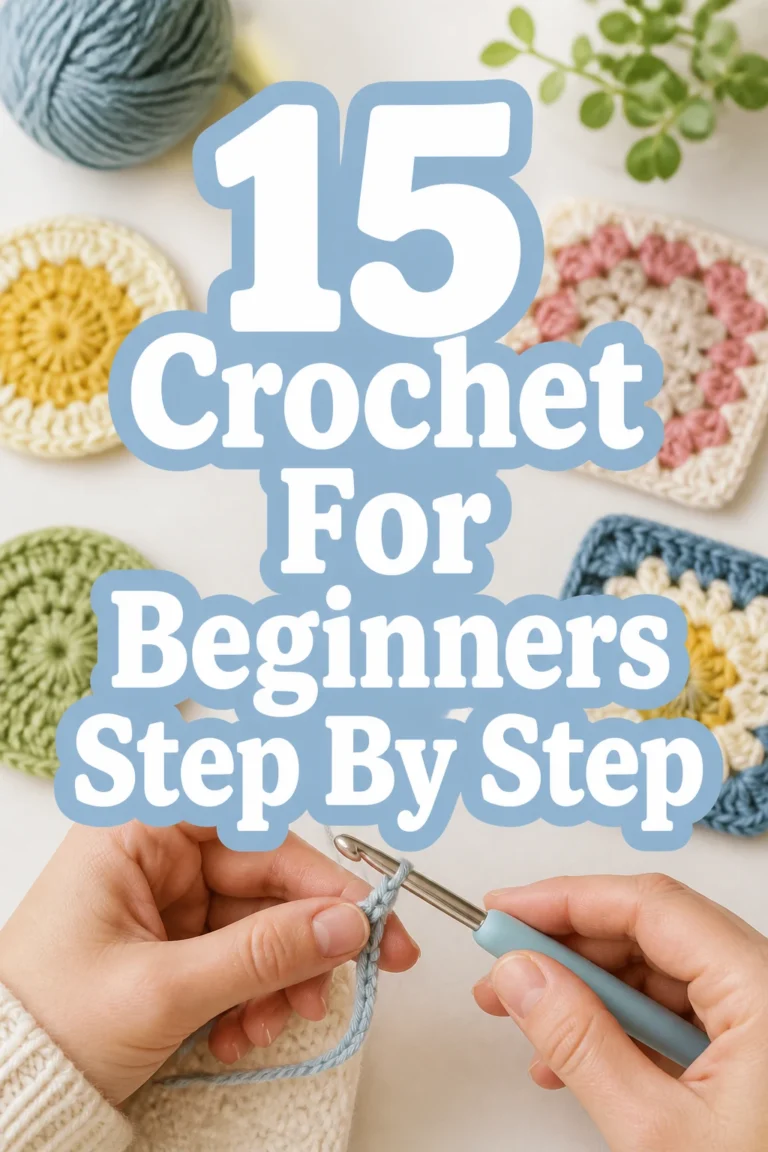 15 Crochet For Beginners Step By Step