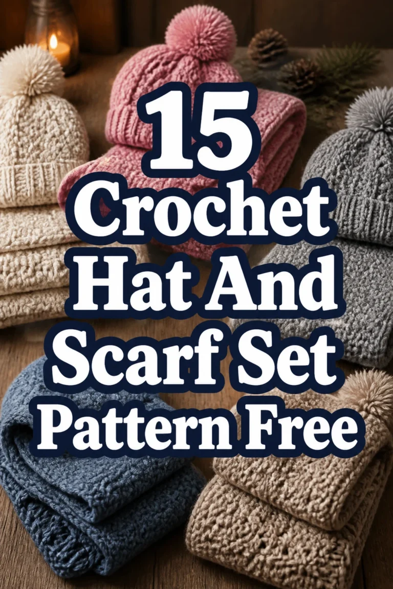 15 Crochet Hat And Scarf Set Pattern Free