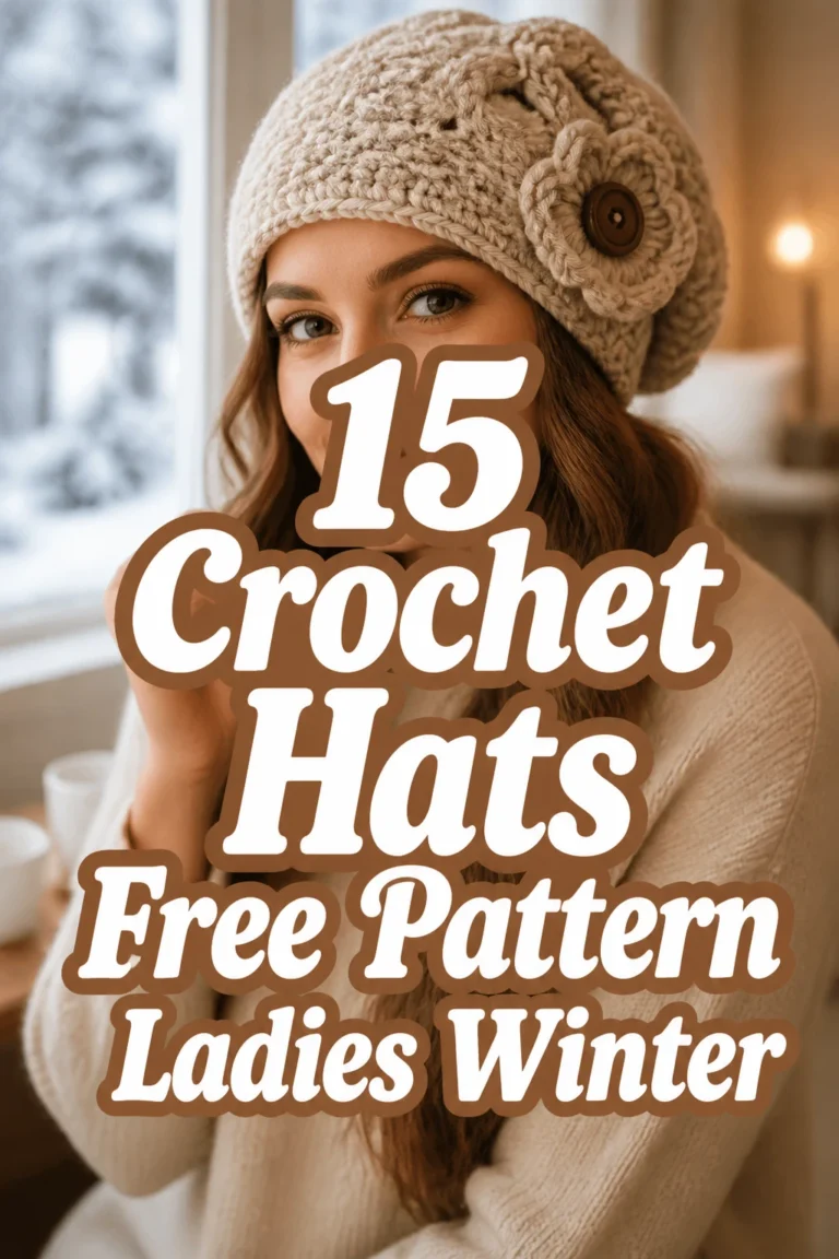 15 Crochet Hats Free Pattern Ladies Winter
