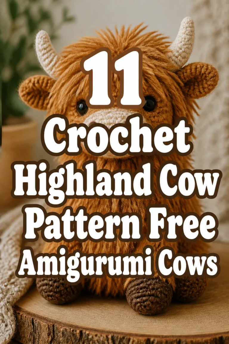 11 Crochet Highland Cow Pattern Free Amigurumi Cows