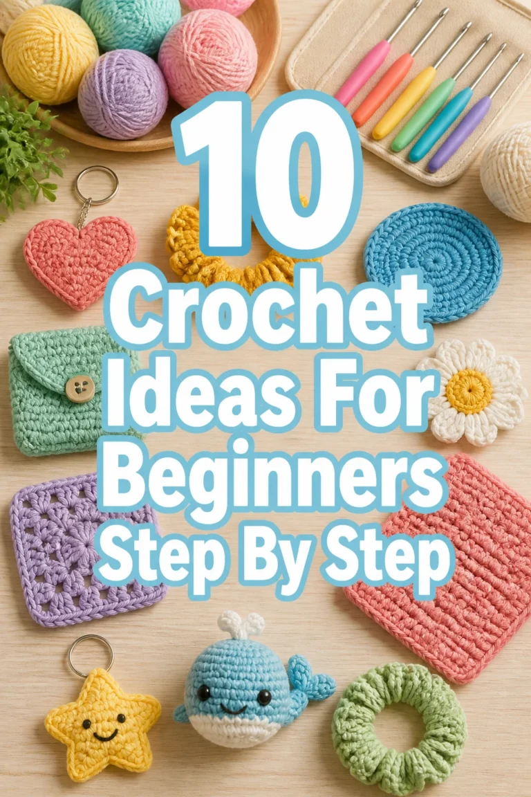 10 Crochet Ideas For Beginners Step By Step