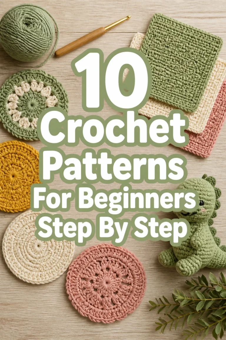 10 Crochet Patterns For Beginners Step By Step