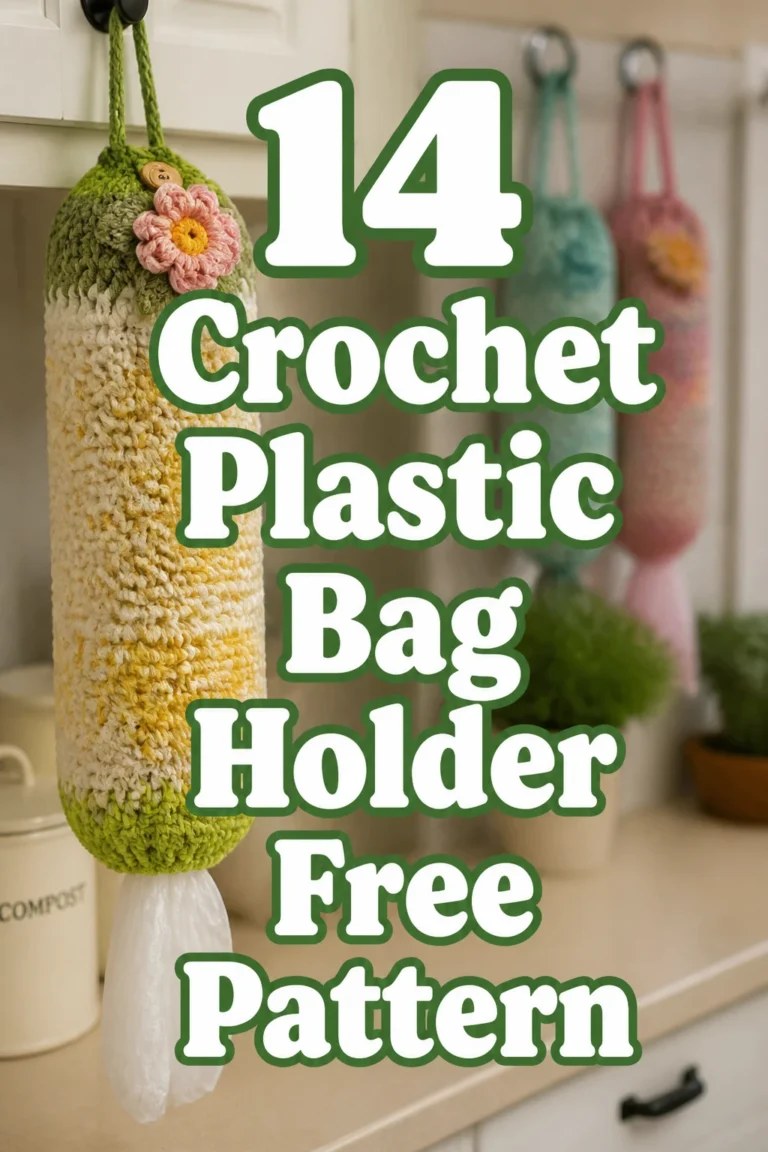 14 Crochet Plastic Bag Holder Free Pattern