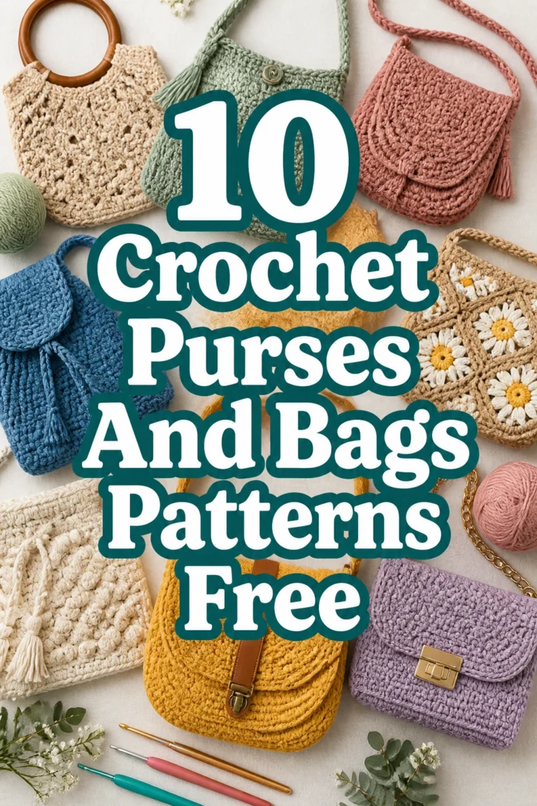 10 Crochet Purses And Bags Patterns Free
