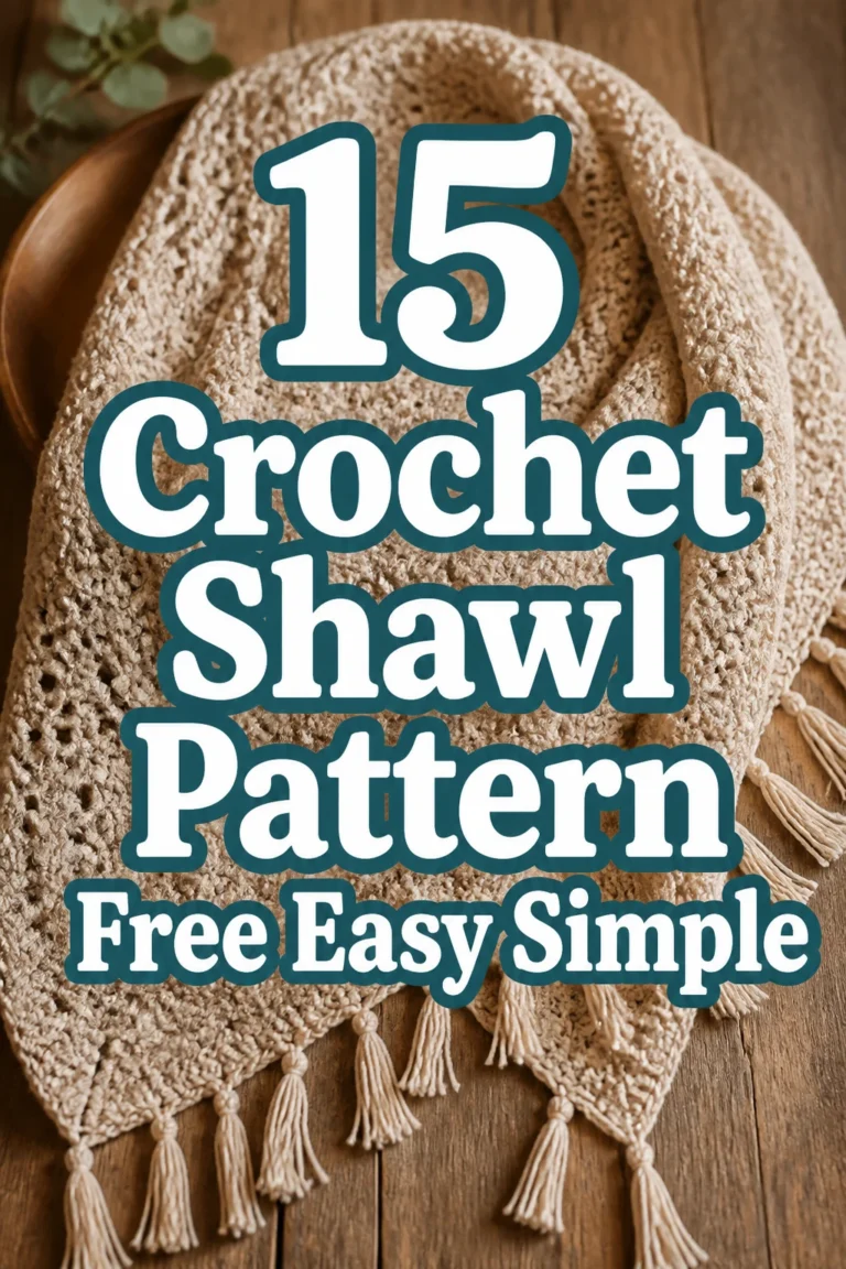 15 Crochet Shawl Pattern Free Easy Simple