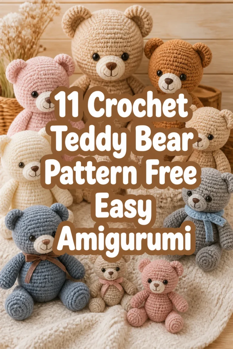 11 Crochet Teddy Bear Pattern Free Easy Amigurumi