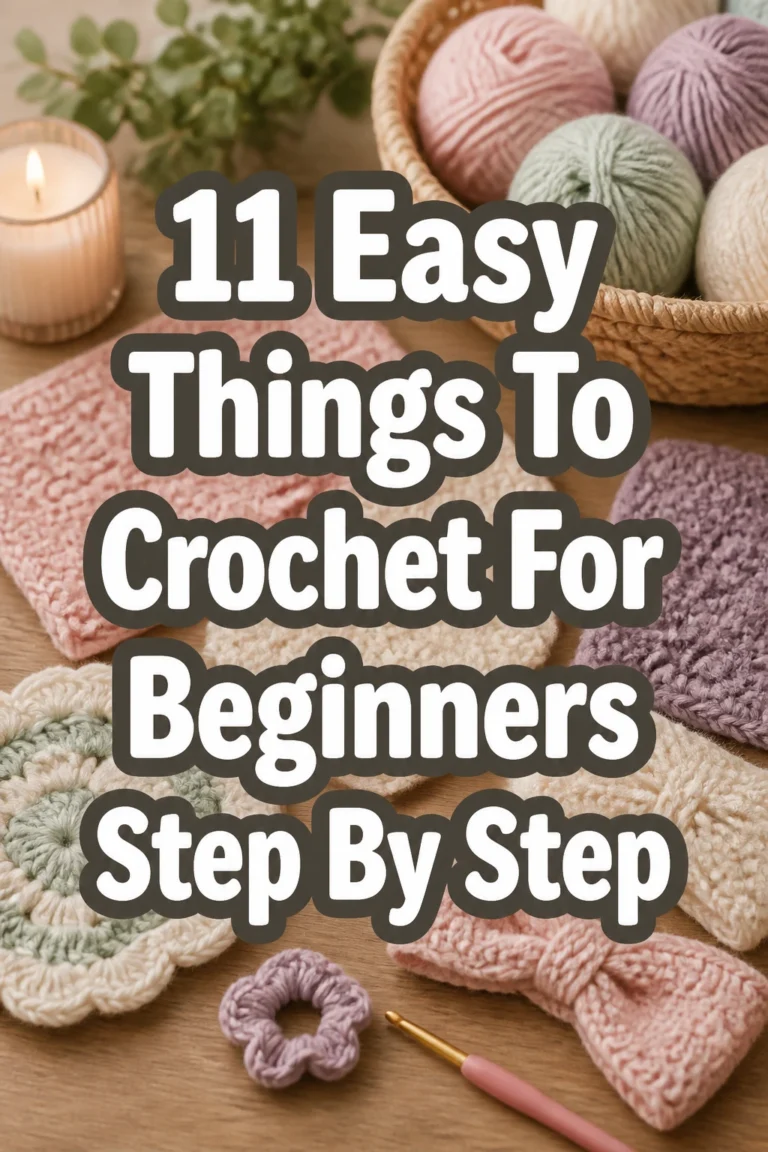 11 Easy Things To Crochet For Beginners Step By Step