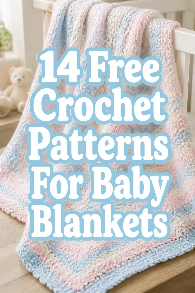14 Free Crochet Patterns For Baby Blankets