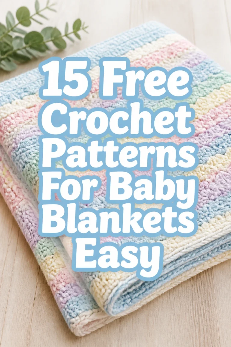 15 Free Crochet Patterns For Baby Blankets Easy