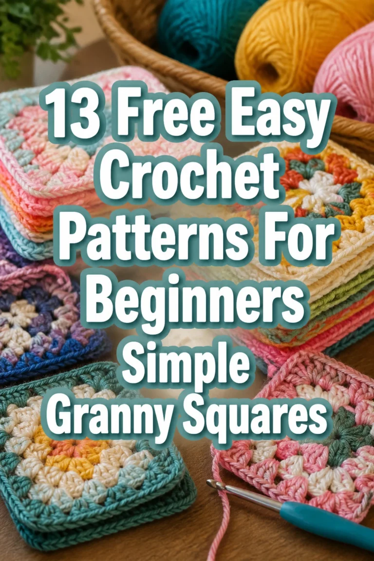 13 Free Easy Crochet Patterns For Beginners Simple Granny Squares