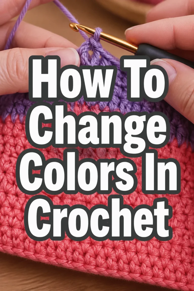 How To Change Colors In Crochet