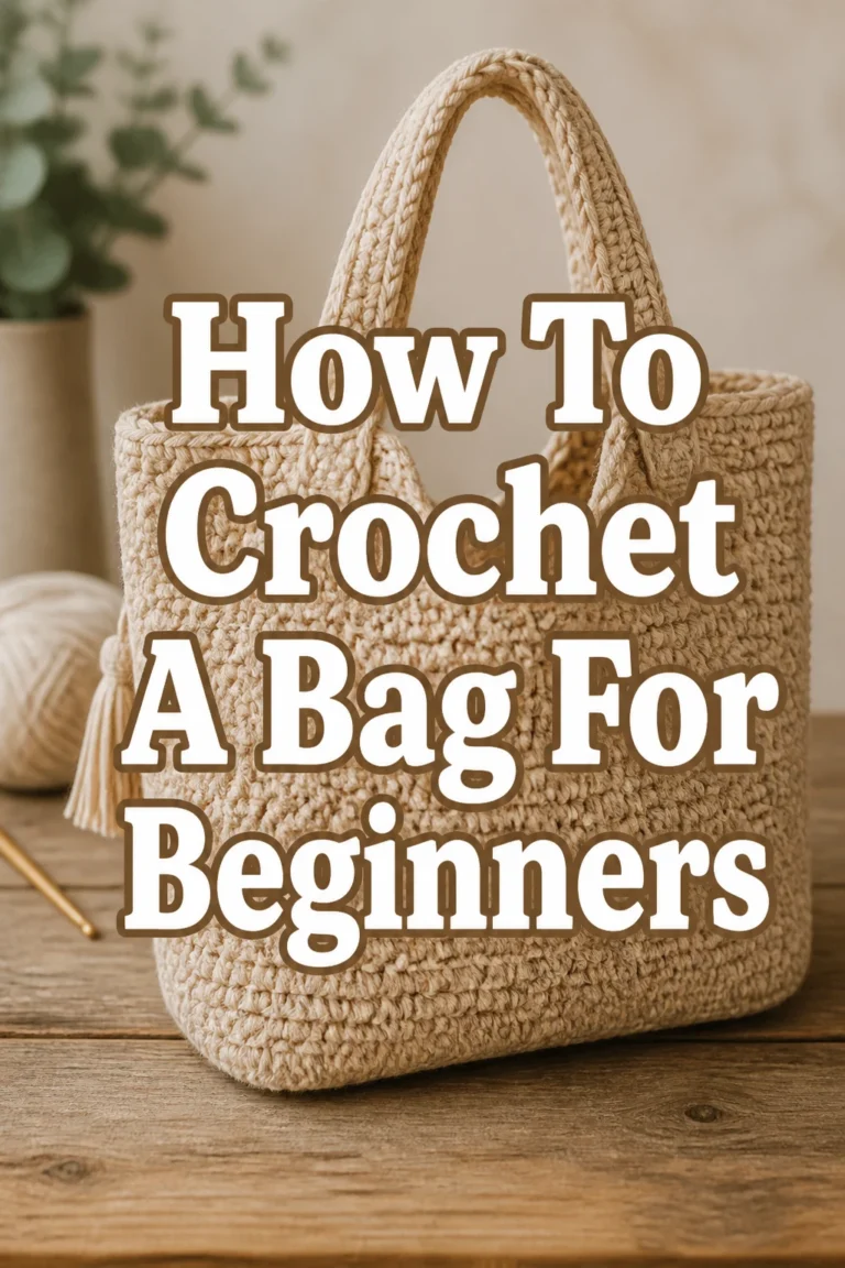 How To Crochet A Bag For Beginners