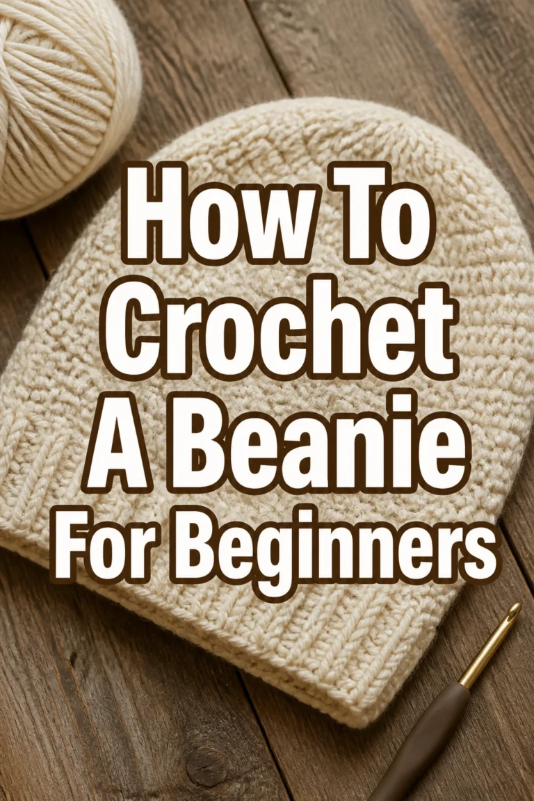 How To Crochet A Beanie For Beginners