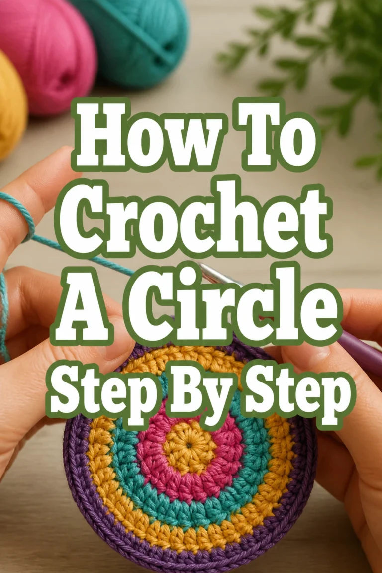 How To Crochet A Circle Step By Step