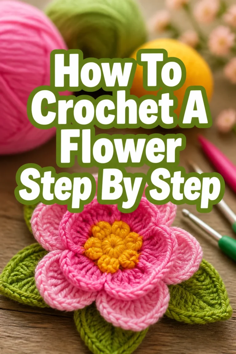 How To Crochet A Flower Step By Step