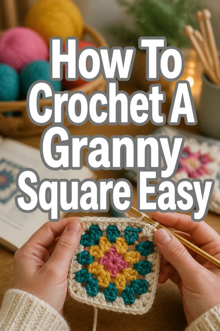 How To Crochet A Granny Square Easy