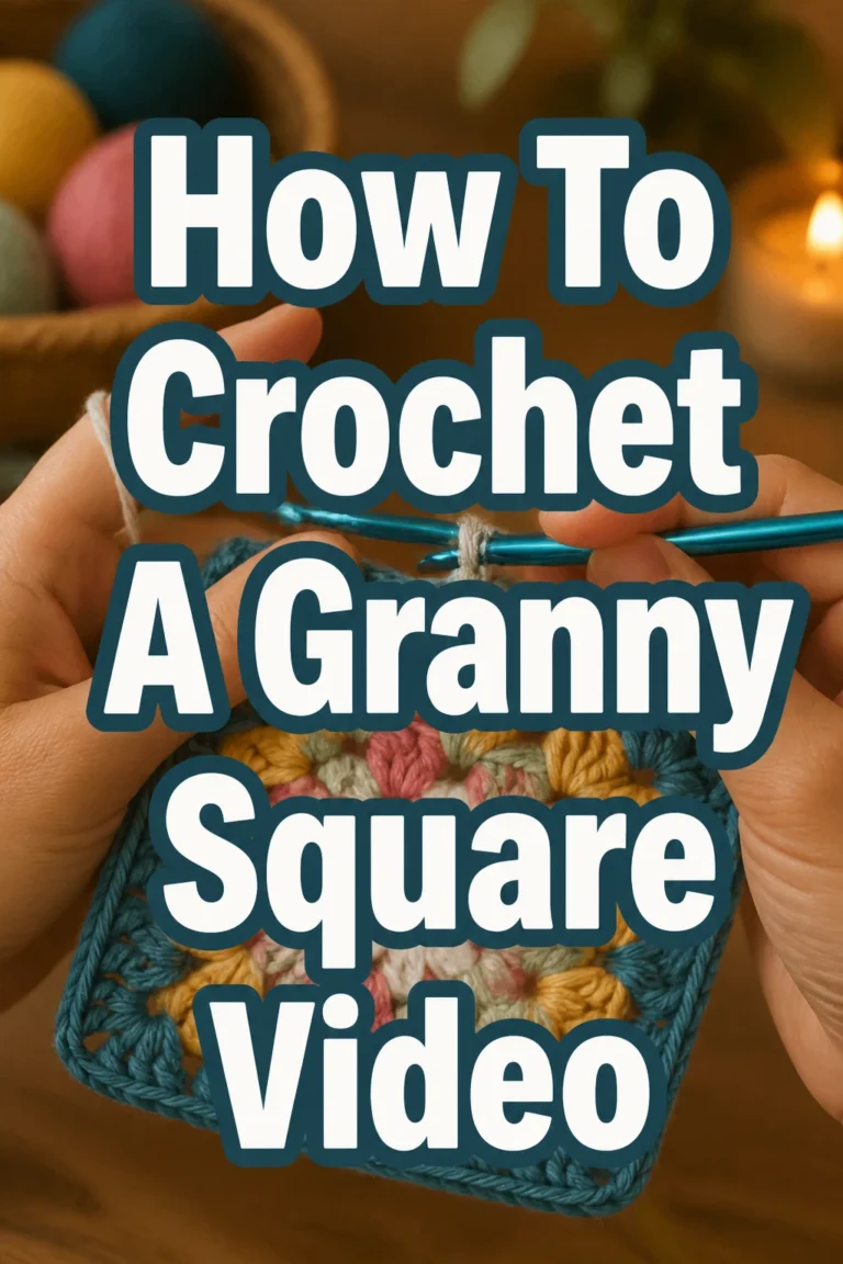 How To Crochet A Granny Square Video