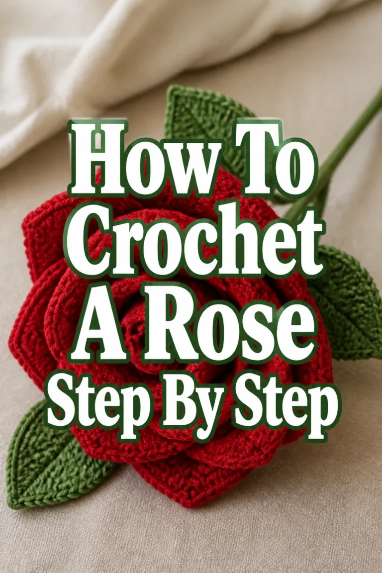 How To Crochet A Rose Step By Step