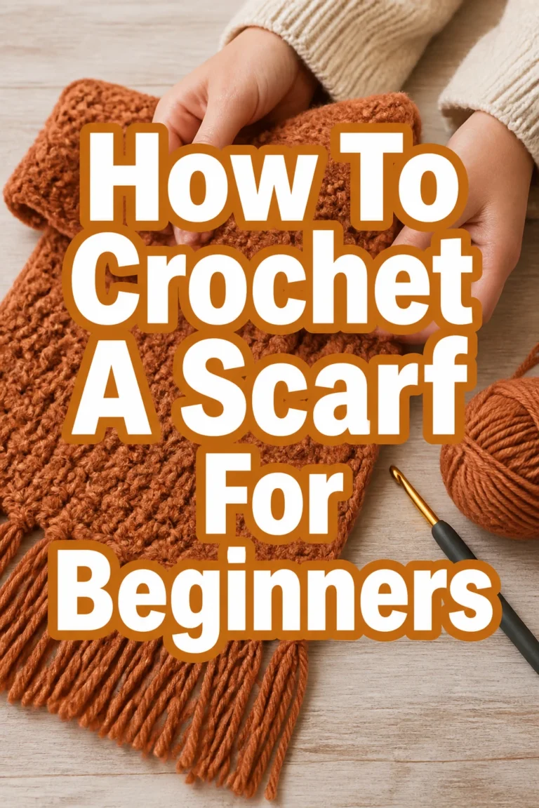 How To Crochet A Scarf For Beginners