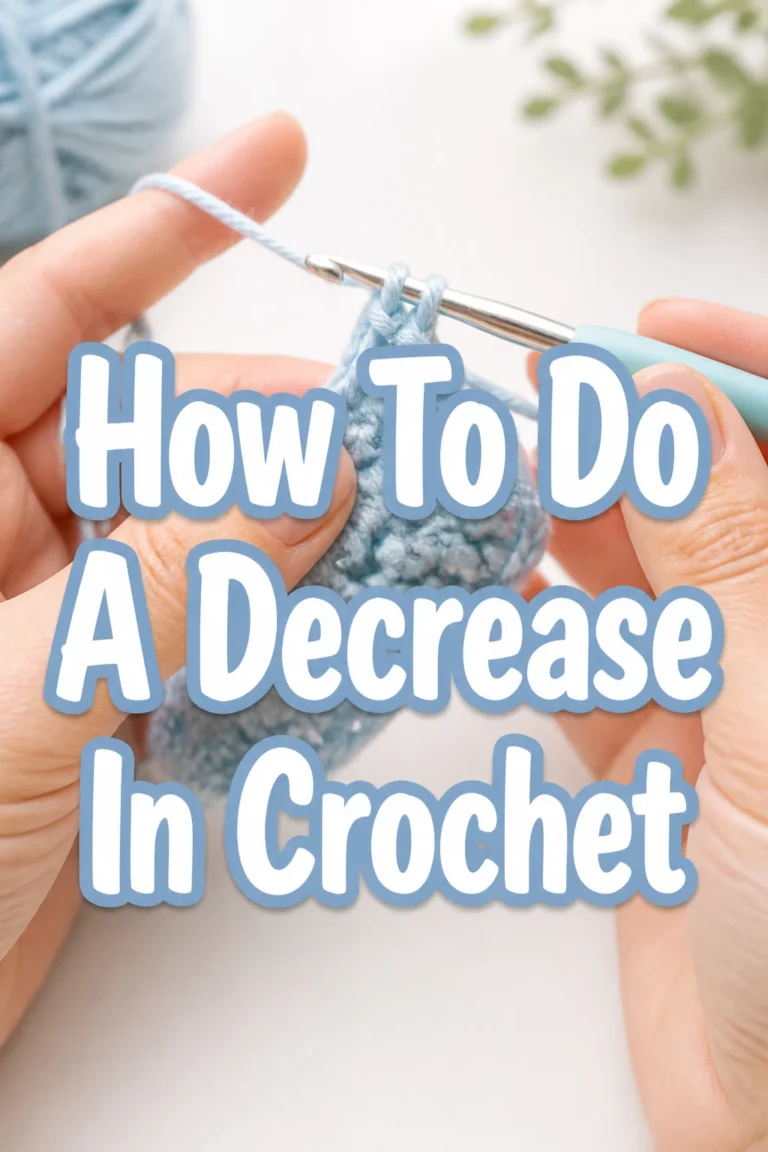 How To Do A Decrease In Crochet