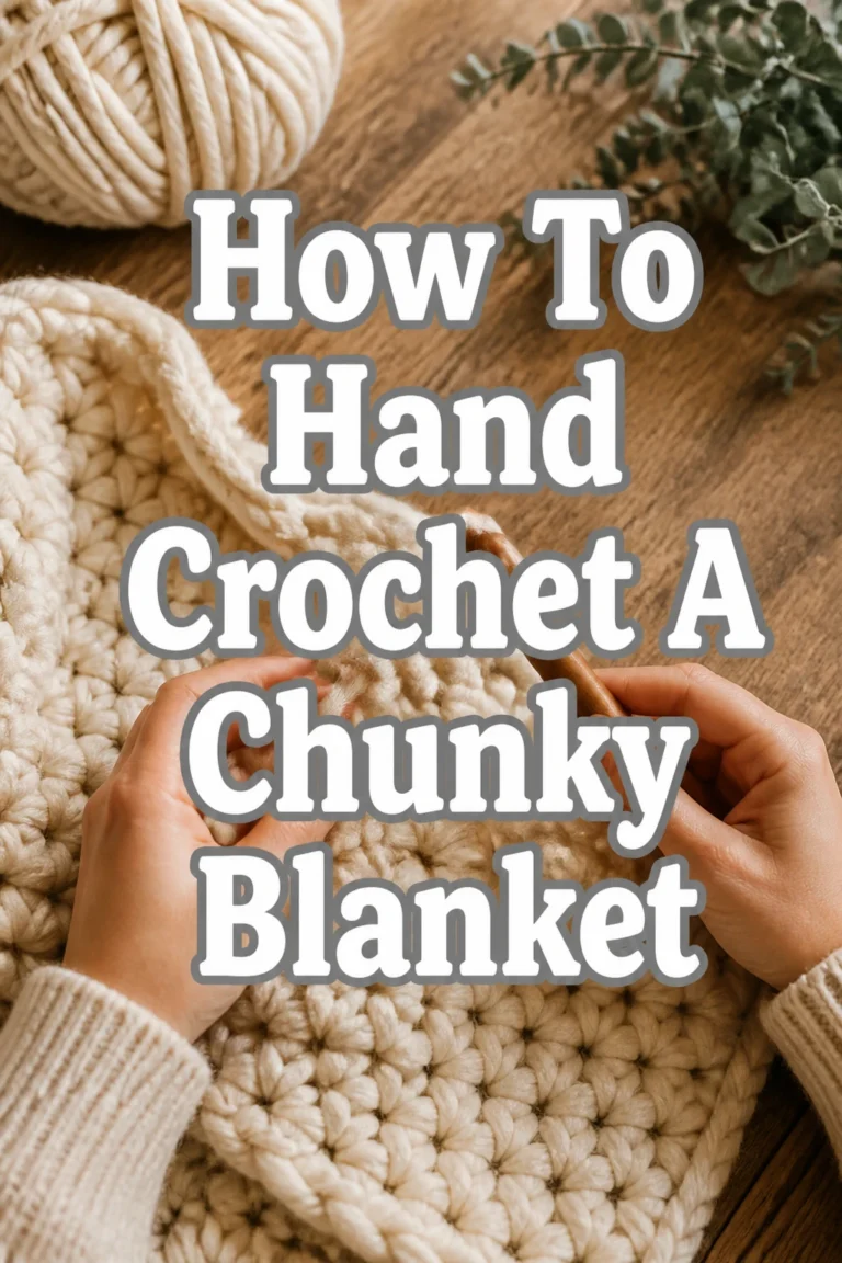 How To Hand Crochet A Chunky Blanket