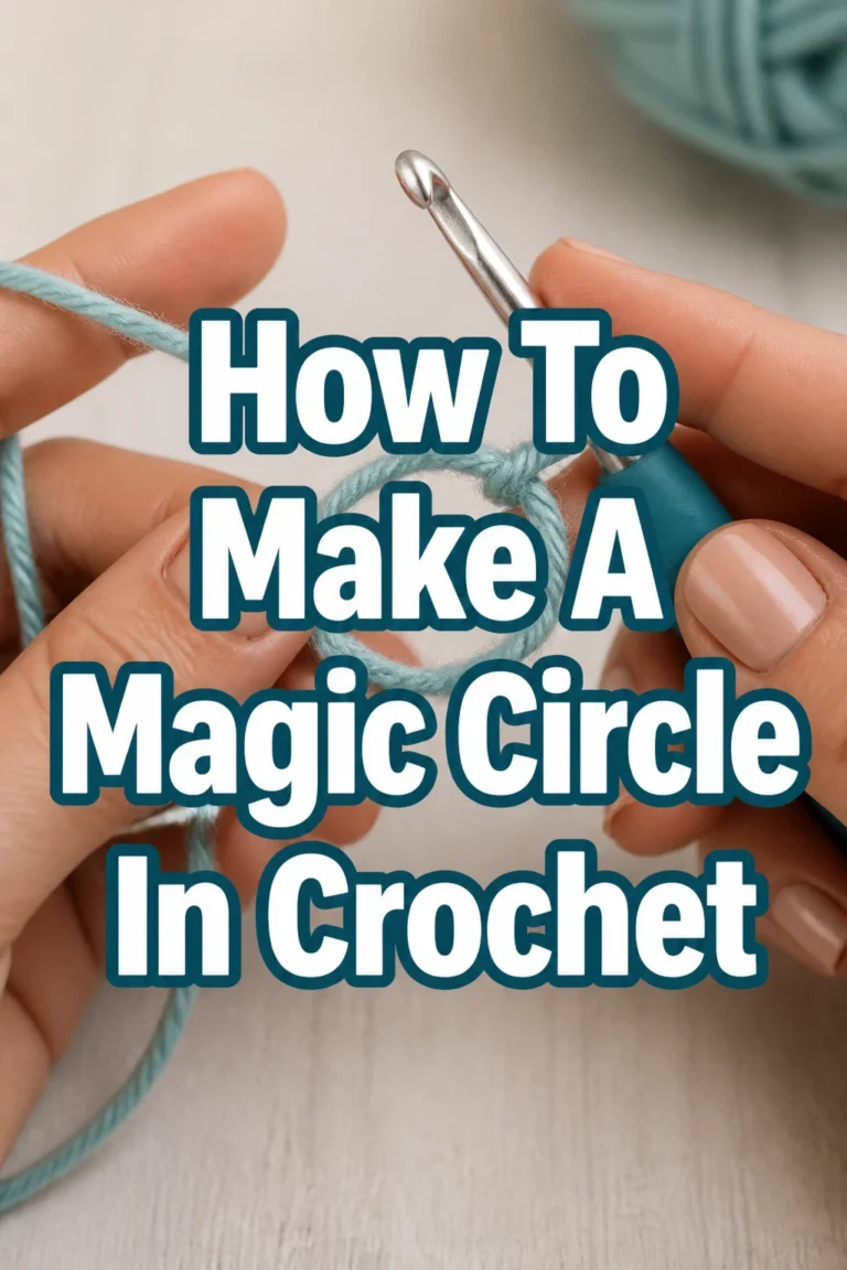 How To Make A Magic Circle In Crochet