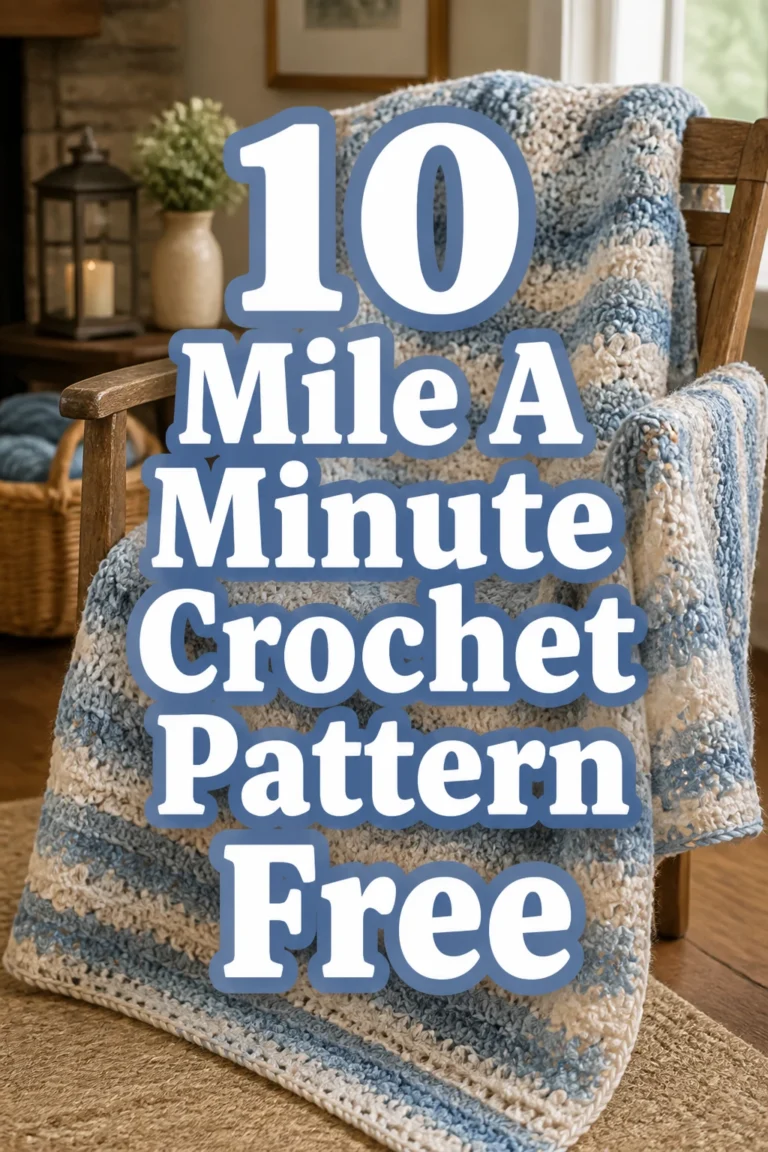 10 Mile A Minute Crochet Pattern Free