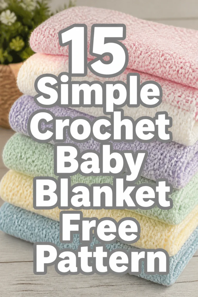 15 Simple Crochet Baby Blanket Free Pattern