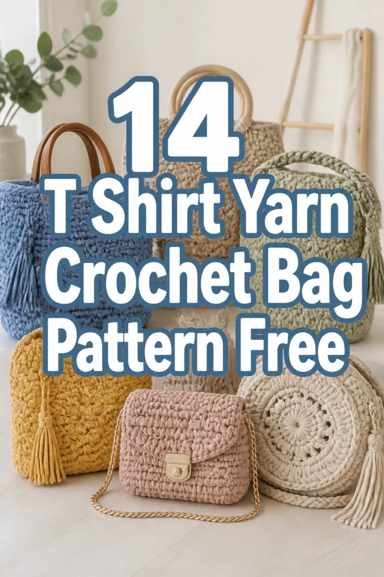 14 T Shirt Yarn Crochet Bag Pattern Free