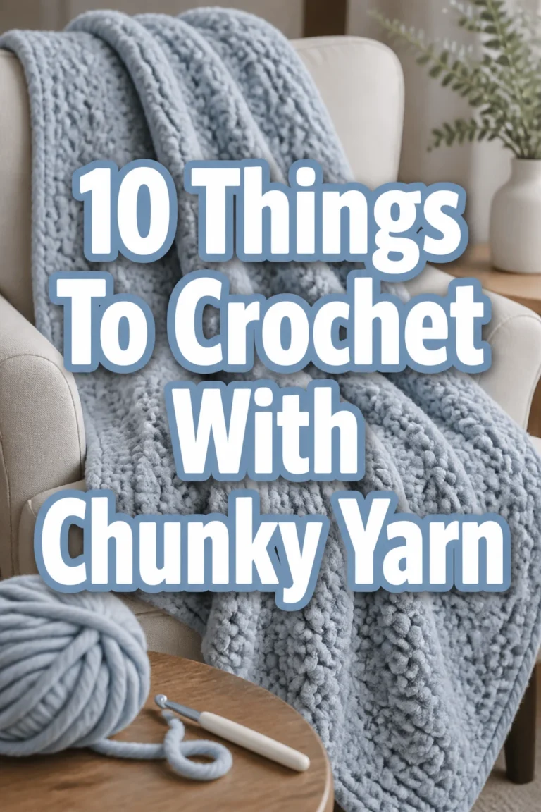 10 Things To Crochet With Chunky Yarn