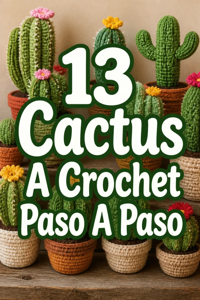 13 Cactus A Crochet Paso A Paso