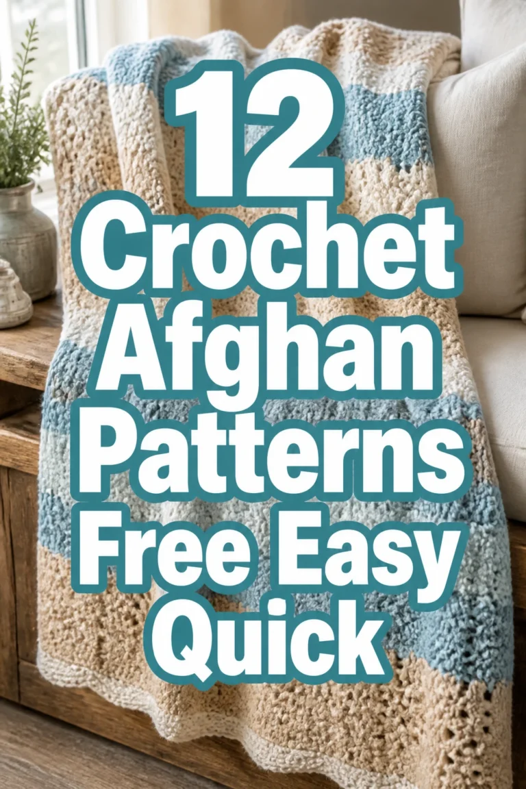 12 Crochet Afghan Patterns Free Easy Quick