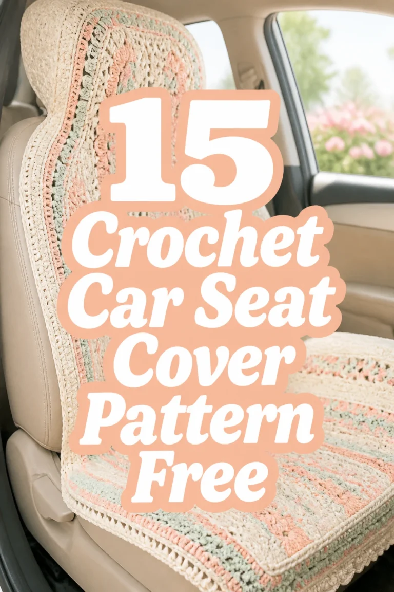 15 Crochet Car Seat Cover Pattern Free