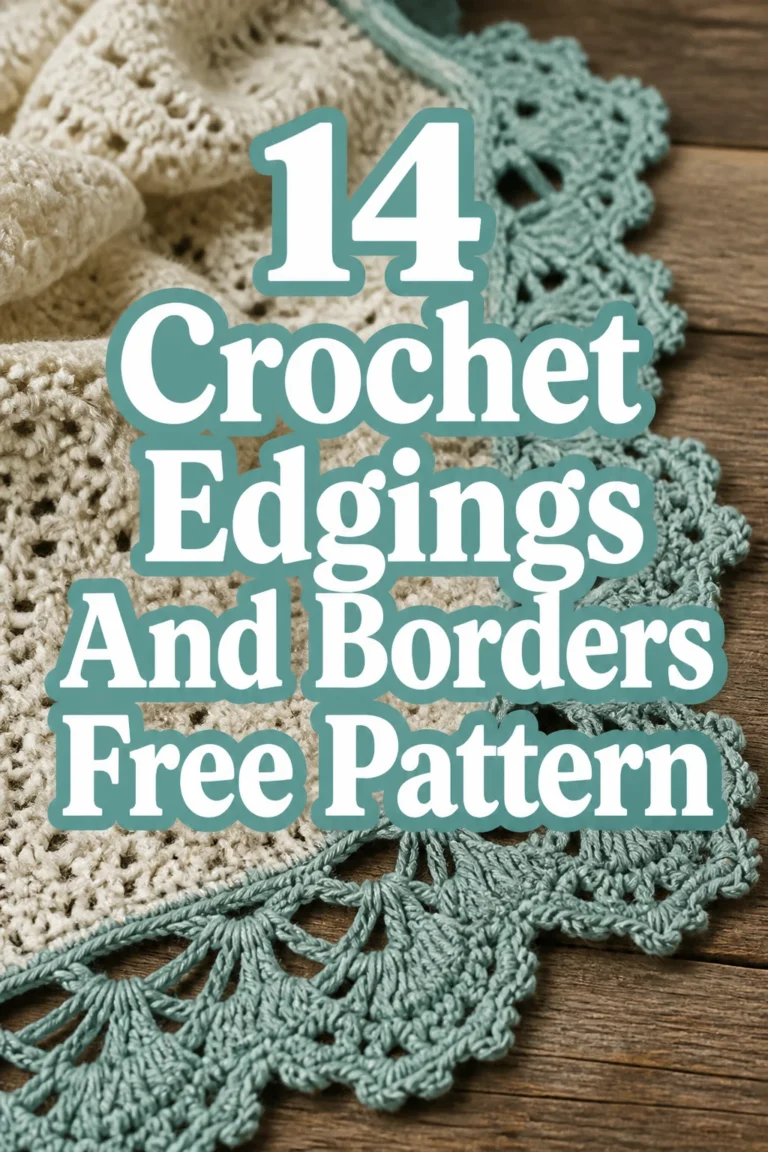 14 Crochet Edgings And Borders Free Pattern