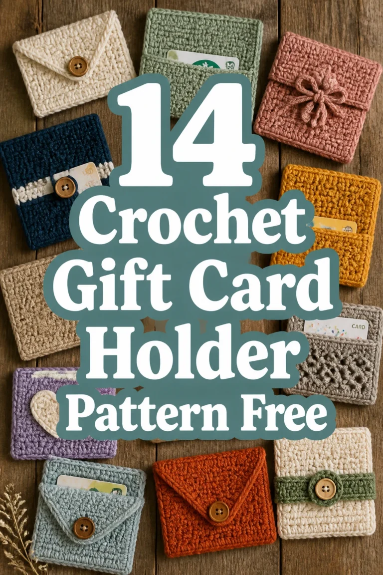 14 Crochet Gift Card Holder Pattern Free