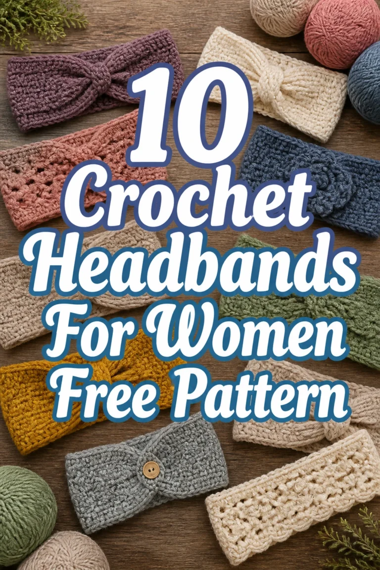10 Crochet Headbands For Women Free Pattern