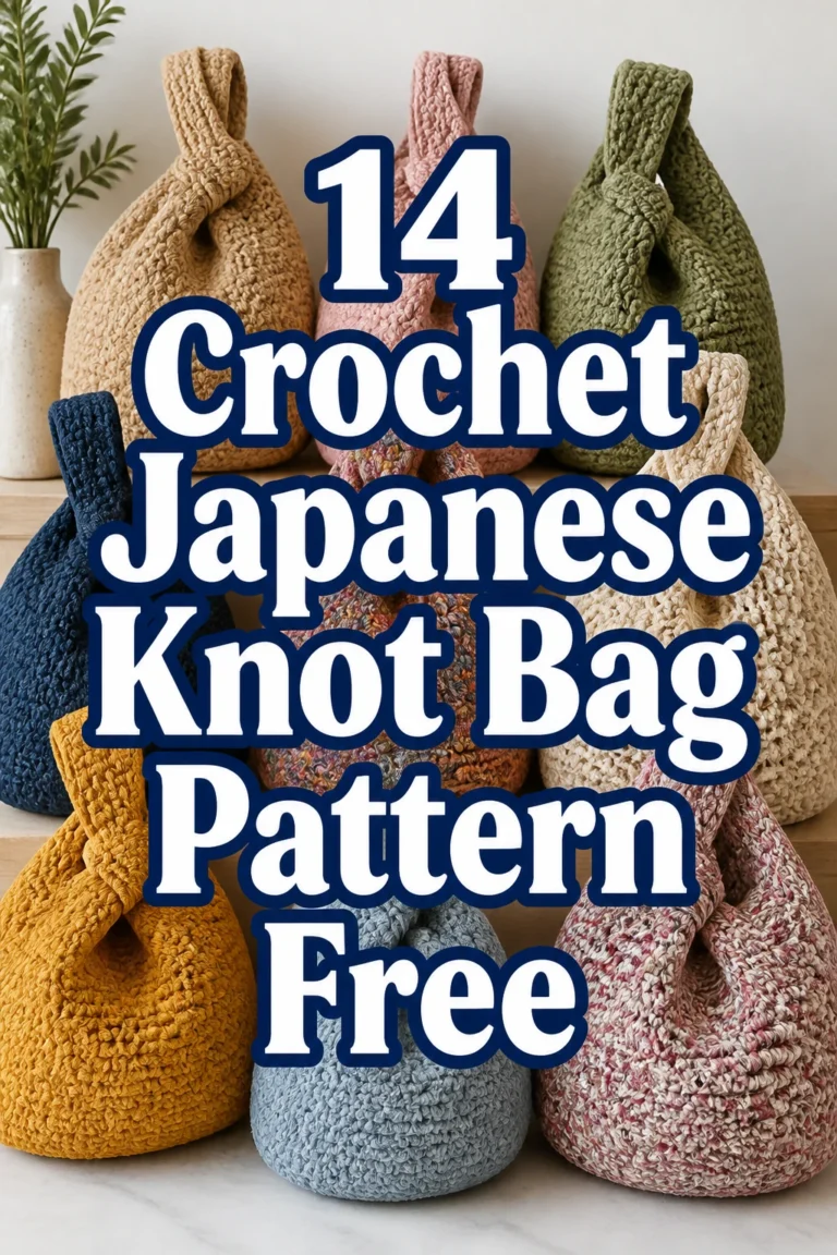 14 Crochet Japanese Knot Bag Pattern Free