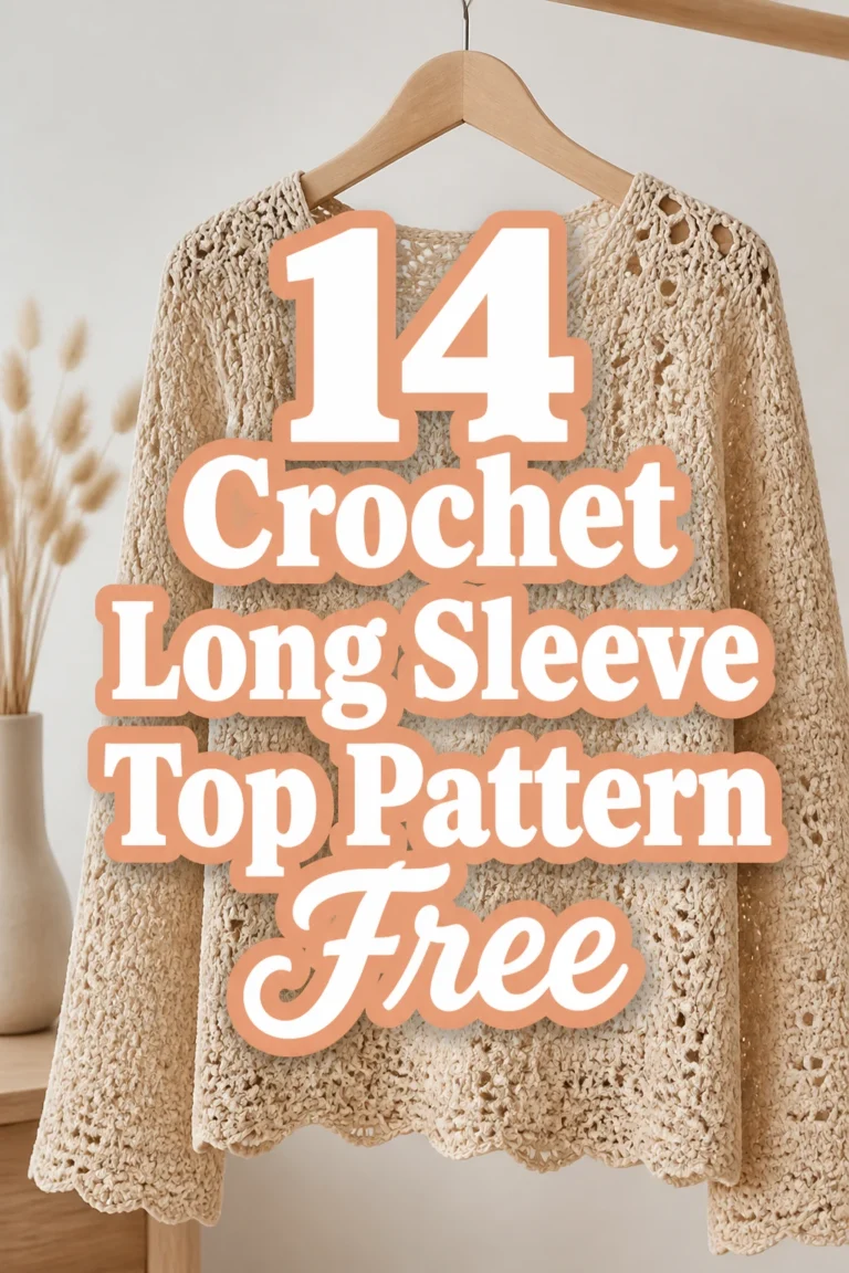 14 Crochet Long Sleeve Top Pattern Free