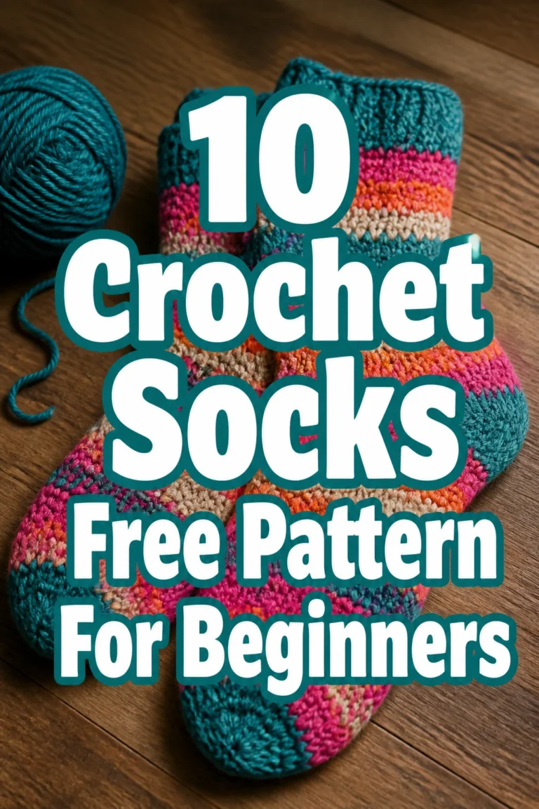 10 Crochet Socks Free Pattern For Beginners